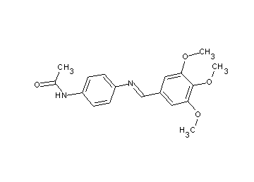 N-{4-[(3,4,5-trimethoxybenzylidene)amino]phenyl}acetamide