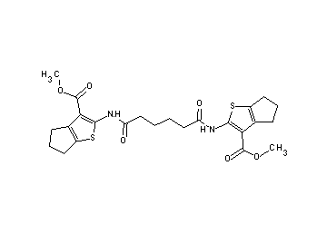 dimethyl 2,2'-[(1,6-dioxo-1,6-hexanediyl)di(imino)]bis(5,6-dihydro-4H-cyclopenta[b]thiophene-3-carboxylate)