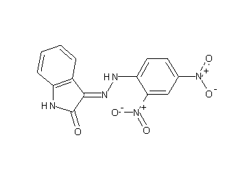 3-[(2,4-dinitrophenyl)hydrazono]-1,3-dihydro-2H-indol-2-one