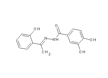 3,4-dihydroxy-N'-[1-(2-hydroxyphenyl)ethylidene]benzohydrazide