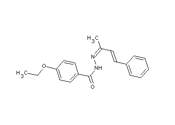 4-ethoxy-N'-(1-methyl-3-phenyl-2-propen-1-ylidene)benzohydrazide