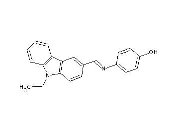 4-{[(9-ethyl-9H-carbazol-3-yl)methylene]amino}phenol