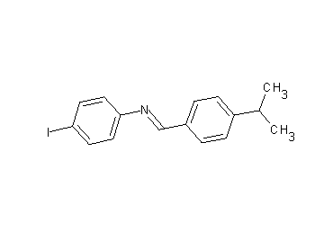 (4-iodophenyl)(4-isopropylbenzylidene)amine (4-iodophenyl)(4-isopropylbenzylidene)amine