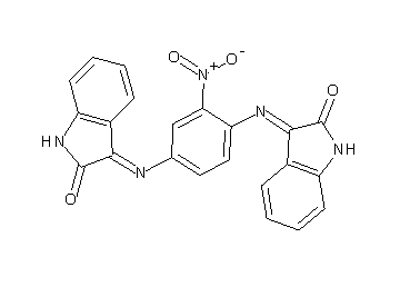 3,3'-[(2-nitro-1,4-phenylene)di(nitrilo)]bis(1,3-dihydro-2H-indol-2-one)