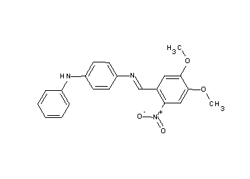 N-(4,5-dimethoxy-2-nitrobenzylidene)-N'-phenyl-1,4-benzenediamine