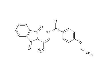 N'-[1-(1,3-dioxo-2,3-dihydro-1H-inden-2-yl)ethylidene]-4-ethoxybenzohydrazide