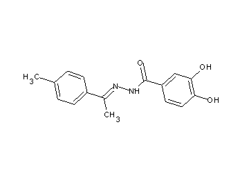 3,4-dihydroxy-N'-[1-(4-methylphenyl)ethylidene]benzohydrazide