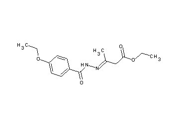 ethyl 3-[(4-ethoxybenzoyl)hydrazono]butanoate