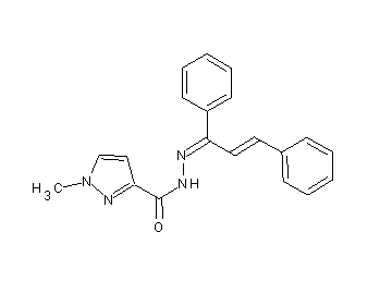 N'-(1,3-diphenyl-2-propen-1-ylidene)-1-methyl-1H-pyrazole-3-carbohydrazide