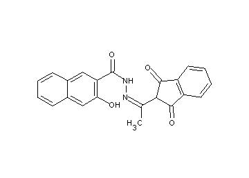 N'-[1-(1,3-dioxo-2,3-dihydro-1H-inden-2-yl)ethylidene]-3-hydroxy-2-naphthohydrazide