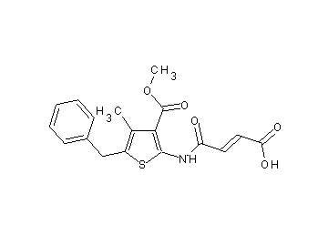 4-{[5-benzyl-3-(methoxycarbonyl)-4-methyl-2-thienyl]amino}-4-oxo-2-butenoic acid