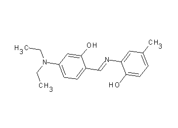 2-{[4-(diethylamino)-2-hydroxybenzylidene]amino}-4-methylphenol