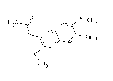 methyl 3-[4-(acetyloxy)-3-methoxyphenyl]-2-cyanoacrylate