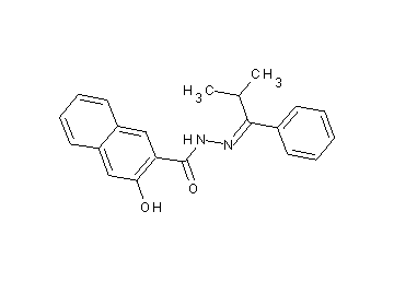 3-hydroxy-N'-(2-methyl-1-phenylpropylidene)-2-naphthohydrazide