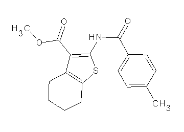 methyl 2-[(4-methylbenzoyl)amino]-4,5,6,7-tetrahydro-1-benzothiophene-3-carboxylate