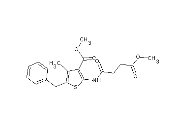 methyl 5-benzyl-2-[(4-methoxy-4-oxobutanoyl)amino]-4-methyl-3-thiophenecarboxylate