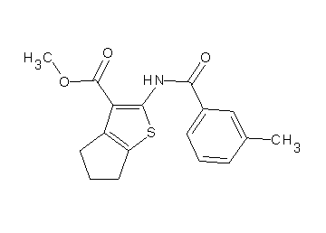 methyl 2-[(3-methylbenzoyl)amino]-5,6-dihydro-4H-cyclopenta[b]thiophene-3-carboxylate