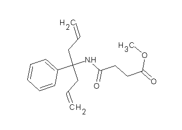 methyl 4-[(1-allyl-1-phenyl-3-buten-1-yl)amino]-4-oxobutanoate