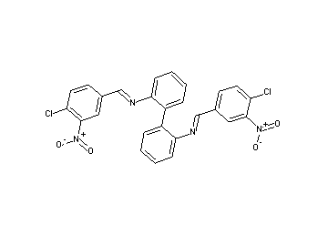 N,N'-bis(4-chloro-3-nitrobenzylidene)-2,2'-biphenyldiamine