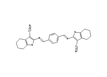 2,2'-[1,4-phenylenebis(methylylidenenitrilo)]bis(4,5,6,7-tetrahydro-1-benzothiophene-3-carbonitrile)