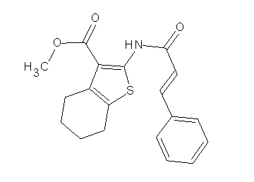 methyl 2-(cinnamoylamino)-4,5,6,7-tetrahydro-1-benzothiophene-3-carboxylate