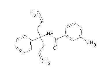 N-(1-allyl-1-phenyl-3-buten-1-yl)-3-methylbenzamide