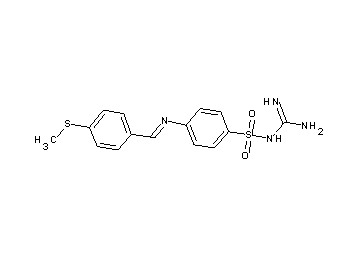 N-[amino(imino)methyl]-4-{[4-(methylsulfanyl)benzylidene]amino}benzenesulfonamide