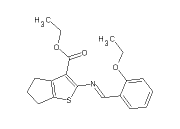 ethyl 2-[(2-ethoxybenzylidene)amino]-5,6-dihydro-4H-cyclopenta[b]thiophene-3-carboxylate