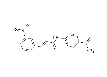 N-(4-acetylphenyl)-3-(3-nitrophenyl)acrylamide