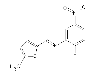 (2-fluoro-5-nitrophenyl)[(5-methyl-2-thienyl)methylene]amine