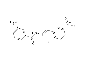 N'-(2-chloro-5-nitrobenzylidene)-3-methylbenzohydrazide