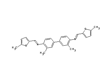 3,3'-dimethyl-N,N'-bis[(5-methyl-2-thienyl)methylene]-4,4'-biphenyldiamine