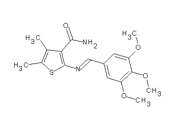 4,5-dimethyl-2-[(3,4,5-trimethoxybenzylidene)amino]-3-thiophenecarboxamide