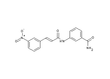 3-{[3-(3-nitrophenyl)acryloyl]amino}benzamide - Click Image to Close