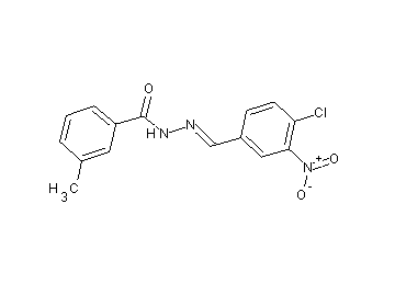 N'-(4-chloro-3-nitrobenzylidene)-3-methylbenzohydrazide