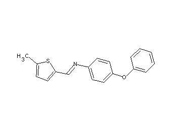 N-[(5-methyl-2-thienyl)methylene]-4-phenoxyaniline