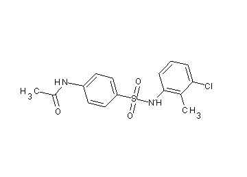 N-(4-{[(3-chloro-2-methylphenyl)amino]sulfonyl}phenyl)acetamide