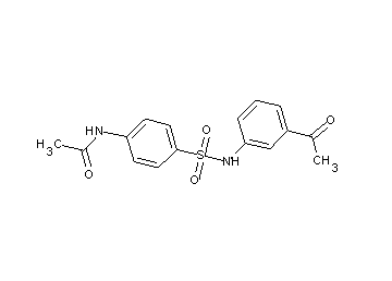 N-(4-{[(3-acetylphenyl)amino]sulfonyl}phenyl)acetamide