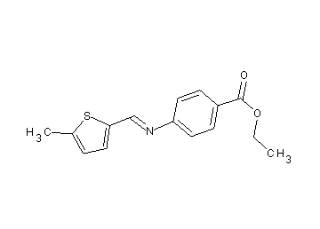ethyl 4-{[(5-methyl-2-thienyl)methylene]amino}benzoate