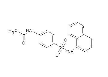 N-{4-[(1-naphthylamino)sulfonyl]phenyl}acetamide