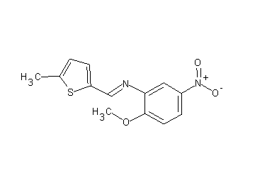 (2-methoxy-5-nitrophenyl)[(5-methyl-2-thienyl)methylene]amine