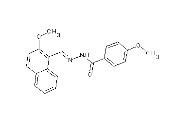 4-methoxy-N'-[(2-methoxy-1-naphthyl)methylene]benzohydrazide - Click Image to Close