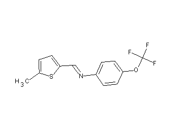 N-[(5-methyl-2-thienyl)methylene]-4-(trifluoromethoxy)aniline