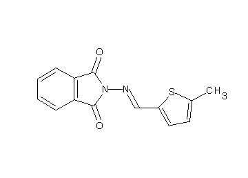 2-{[(5-methyl-2-thienyl)methylene]amino}-1H-isoindole-1,3(2H)-dione