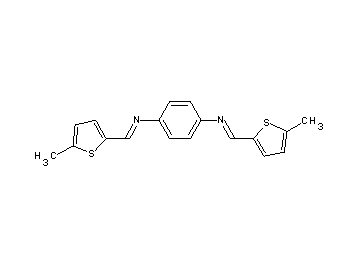 N,N'-bis[(5-methyl-2-thienyl)methylene]-1,4-benzenediamine
