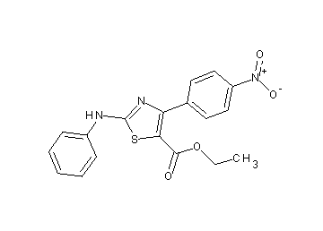 ethyl 2-anilino-4-(4-nitrophenyl)-1,3-thiazole-5-carboxylate
