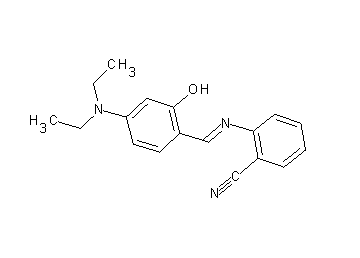 2-{[4-(diethylamino)-2-hydroxybenzylidene]amino}benzonitrile