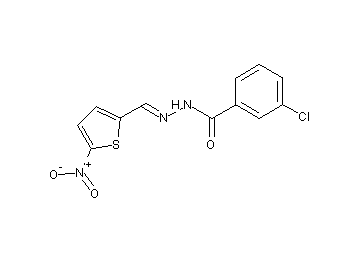 3-chloro-N'-[(5-nitro-2-thienyl)methylene]benzohydrazide - Click Image to Close
