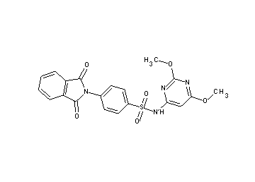 N-(2,6-dimethoxy-4-pyrimidinyl)-4-(1,3-dioxo-1,3-dihydro-2H-isoindol-2-yl)benzenesulfonamide