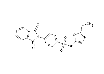 4-(1,3-dioxo-1,3-dihydro-2H-isoindol-2-yl)-N-(5-ethyl-1,3,4-thiadiazol-2-yl)benzenesulfonamide - Click Image to Close